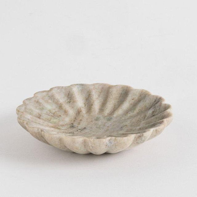 Scalloped Marble Mini Tray