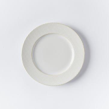 Textured Salad Plates - White (Dots)