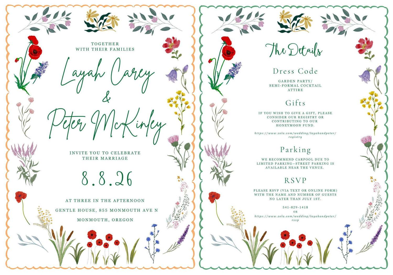 The Wedding Website of Layah Carey and Peter McKinley