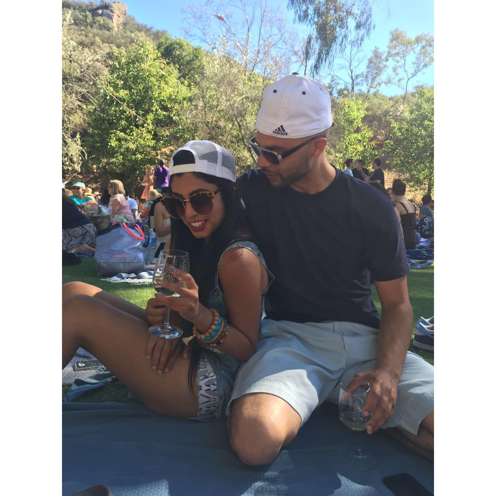Our first photo together (2016 - Malibu)