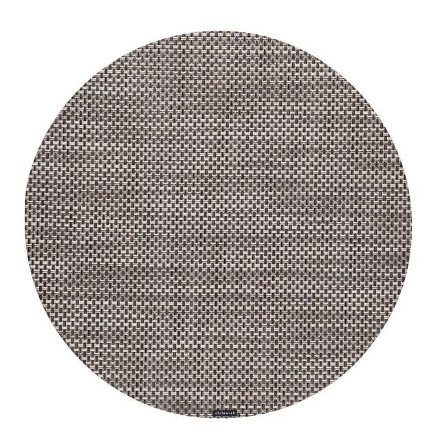 Chilewich Basketweave Round Placemat, Oyster