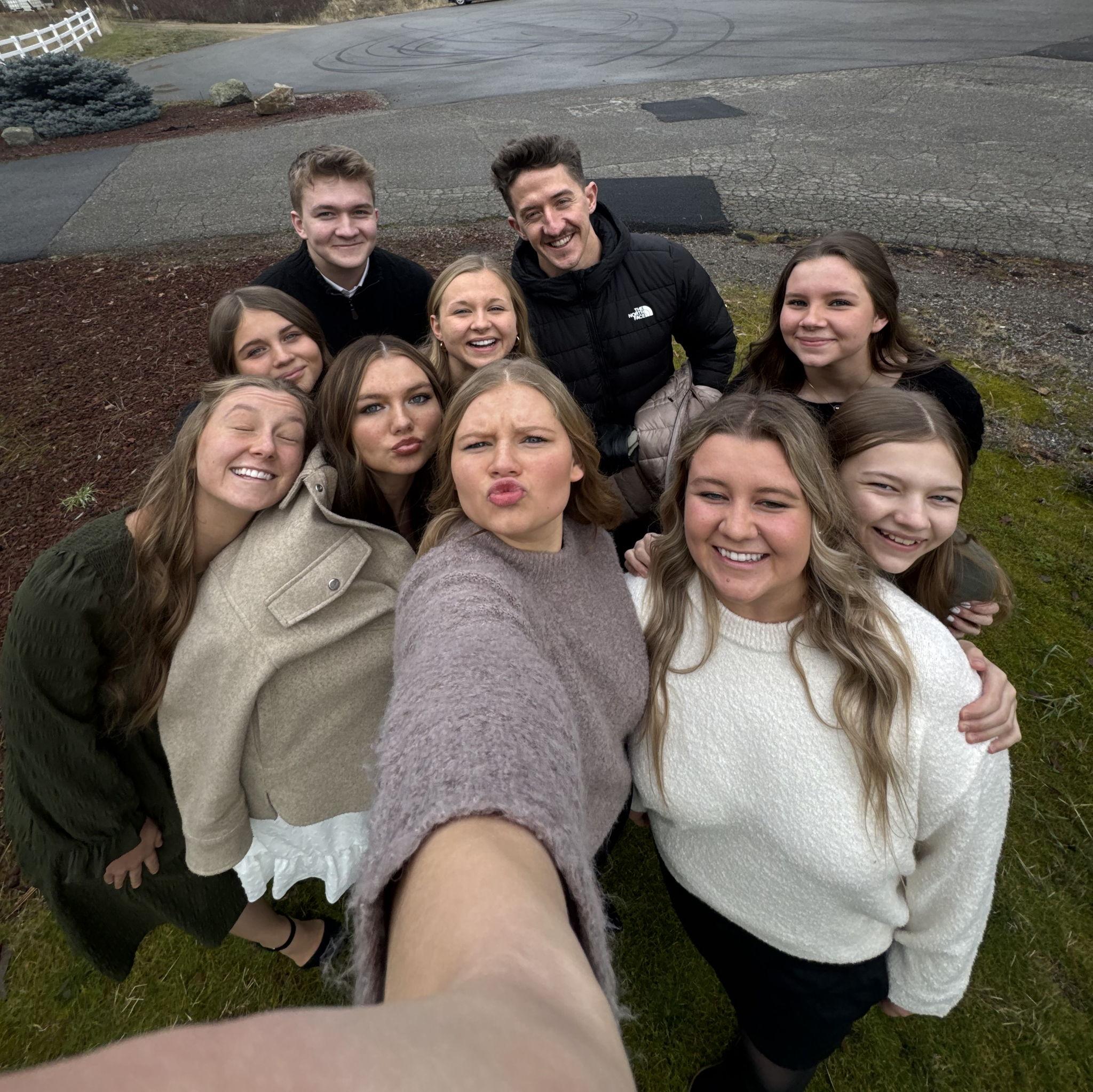 Tim meeting Alona's big Russian family for the first time