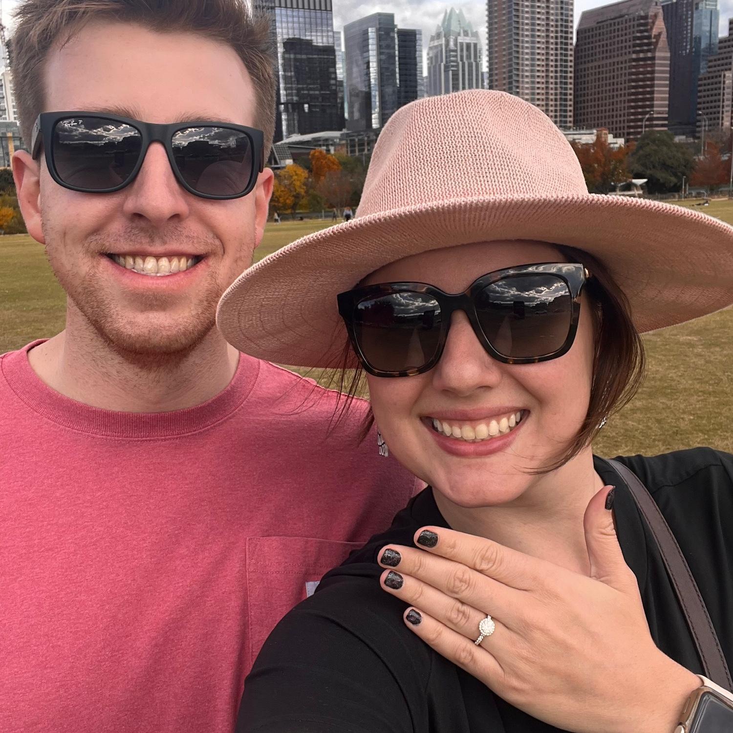 Engaged in Austin, Texas!!!!  💍