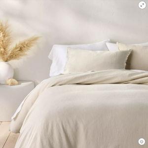 Heavyweight Linen Blend Duvet Cover & Pillow Sham Set - Casaluna™