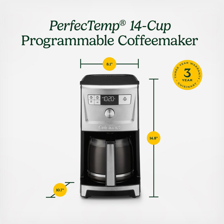 Cuisinart, PerfecTemp 14-Cup Coffee Maker with Over Ice | Zola