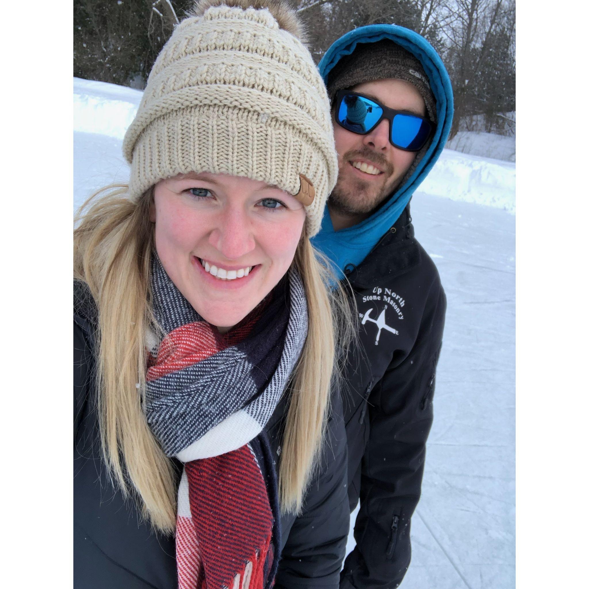 Ice skating