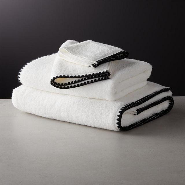Tuli Black Trim Bath Sheet