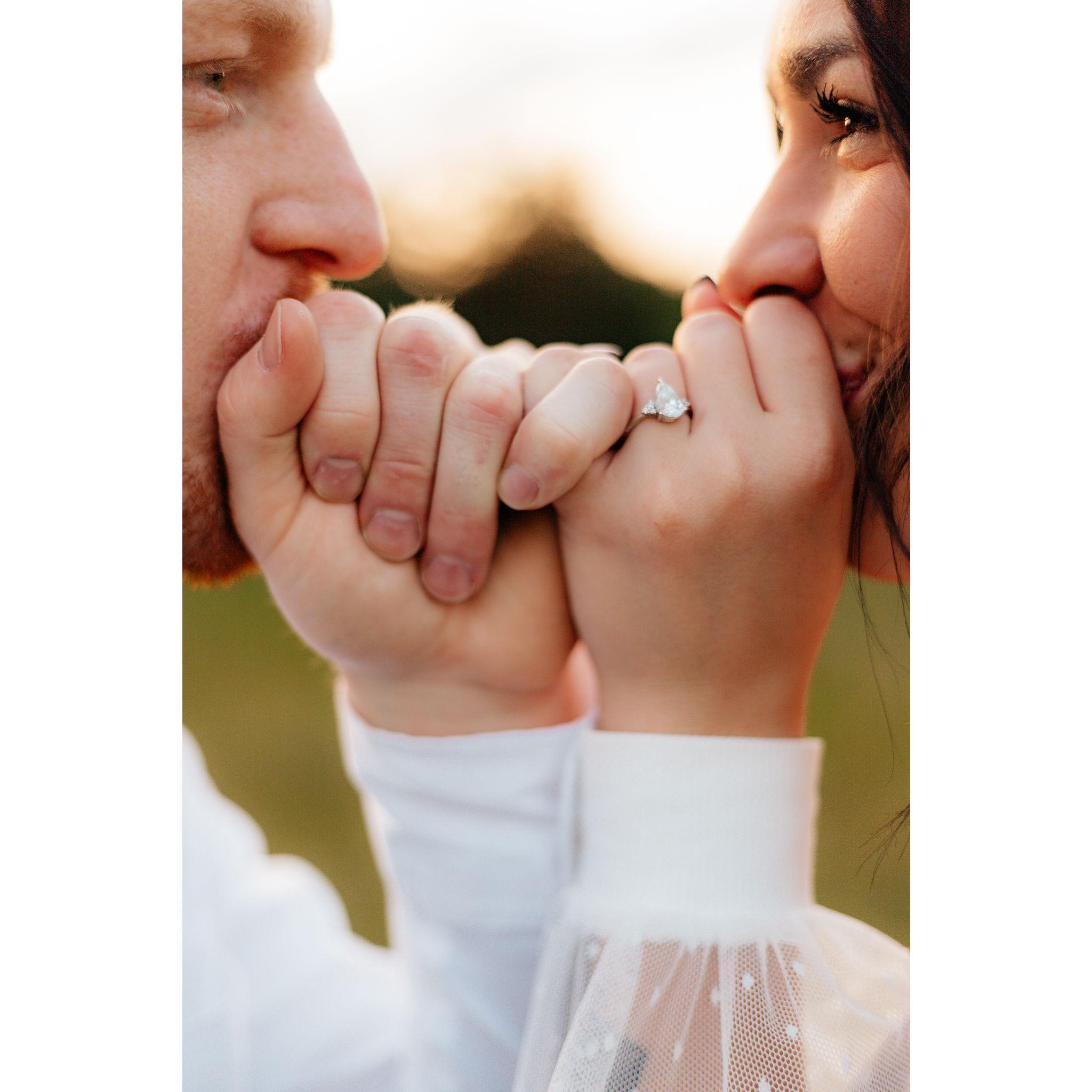We pinky promise to love each other forever and ever. Amen.