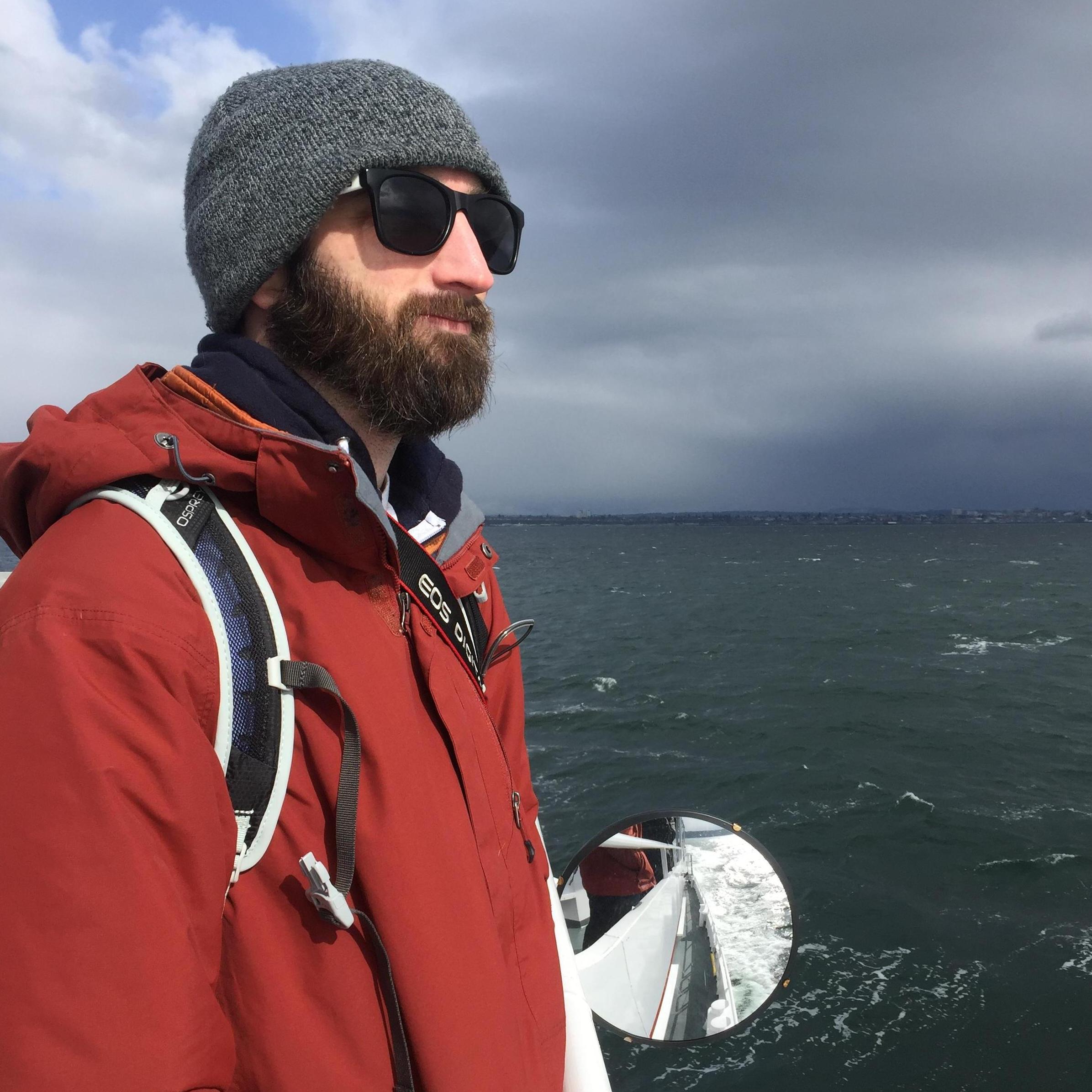 Drew said he saw 100 whales this day.