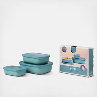 Cirqula, Rectangular Shallow Storage Set, 3 Piece