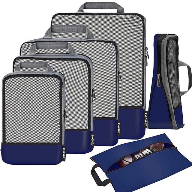 Bagail 4 Set/6 Set Compression Packing Cubes Travel Expandable Packing Organizers