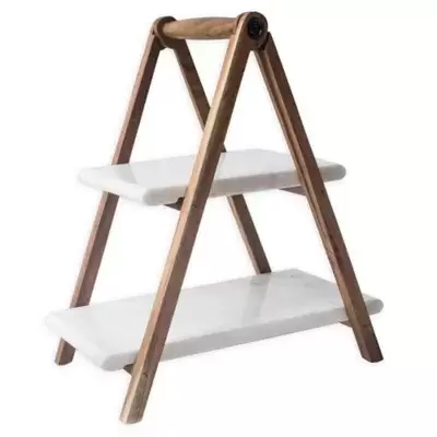 Artisanal Kitchen Supply® 2-Tier Marble Server