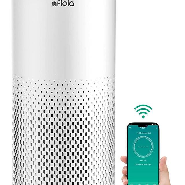 Air Purifiers for Home Large Room Up to 1076 Ft², Smart WiFi& Bluetooth H13 HEPA Air Purifiers for Bedroom 22 dB, Air Purify Filter Cleaners for Pets Odor Smoke Dust Mold Pollen, Compatible with Alexa