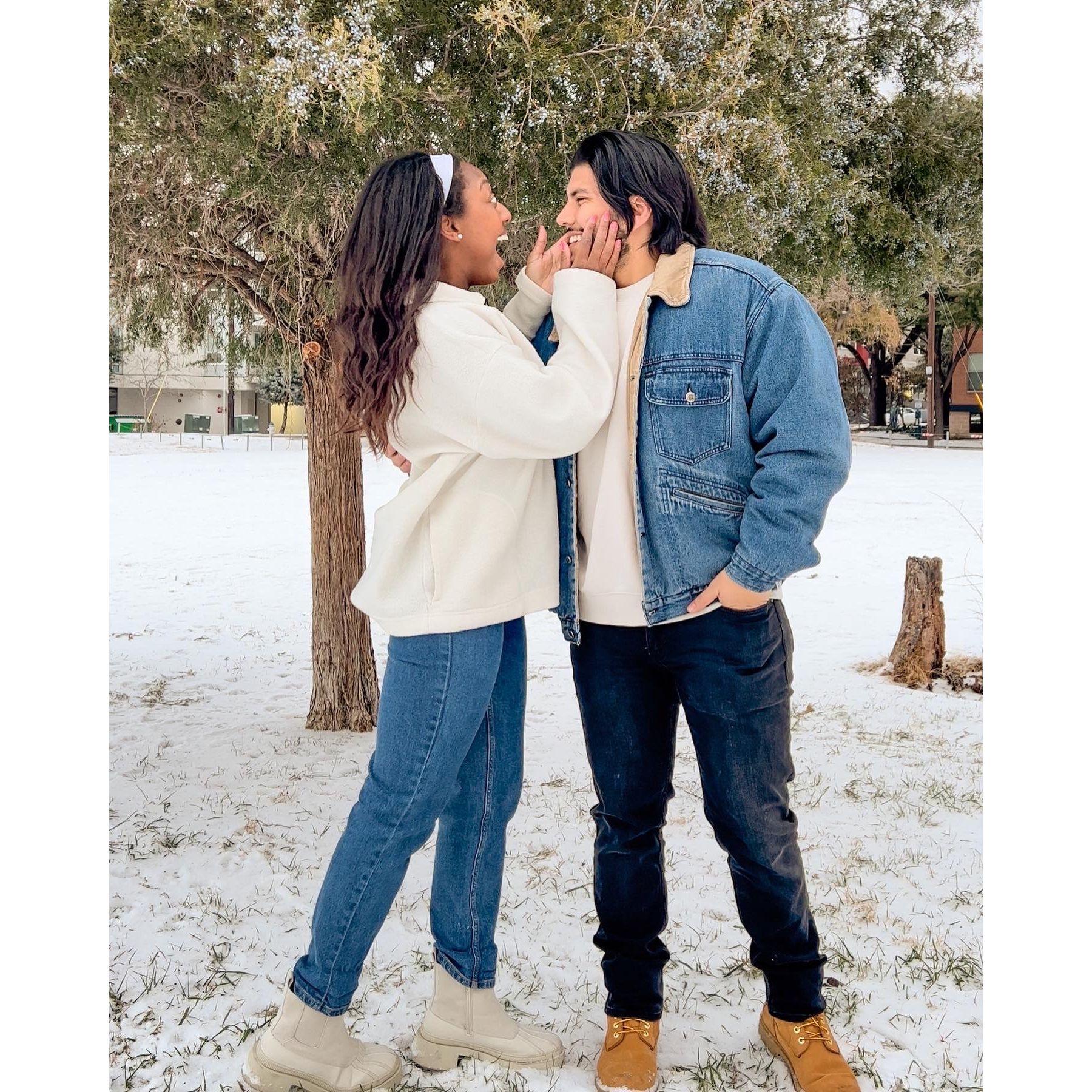 Our Snow Day Photo Shoot in Texas!