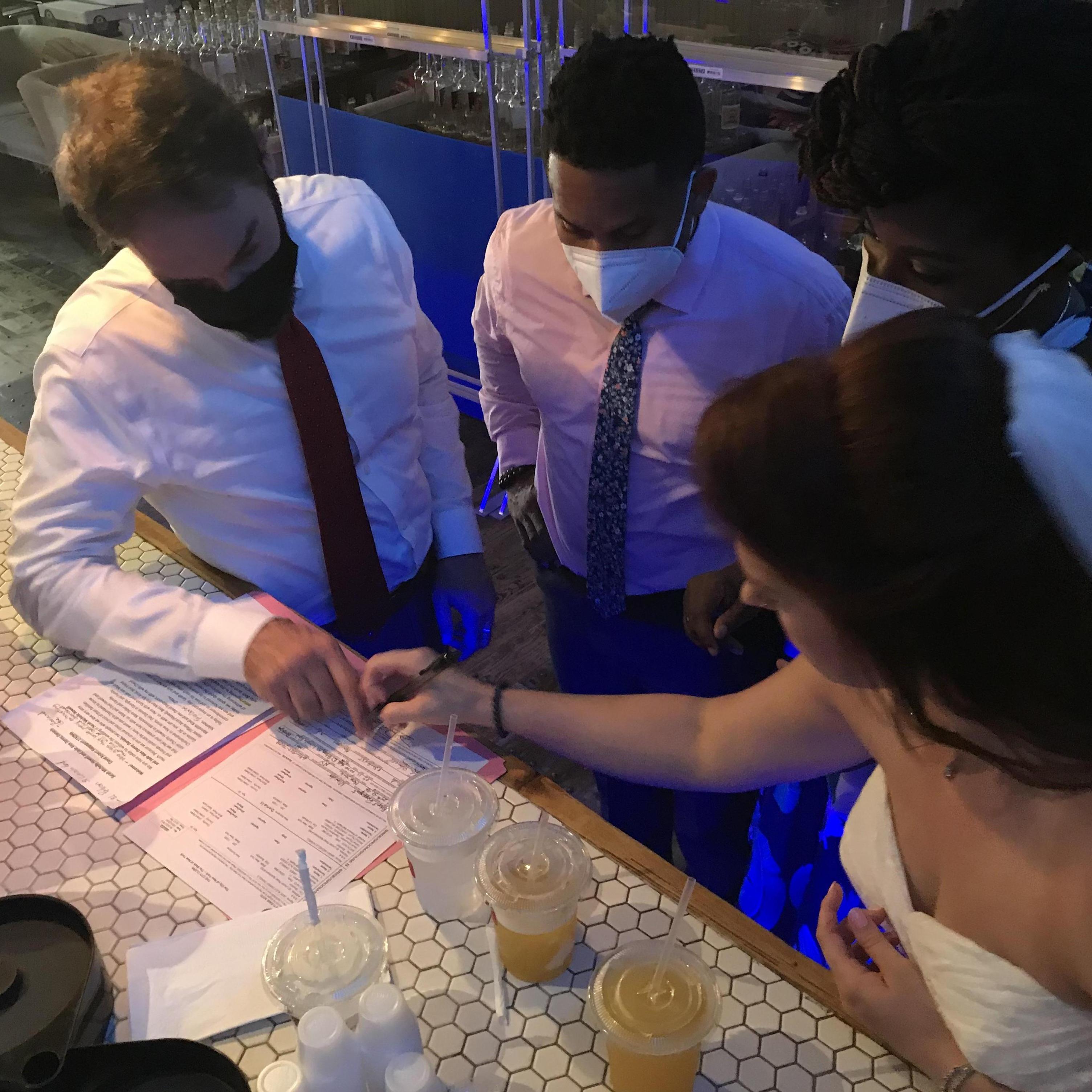 Signing our license!