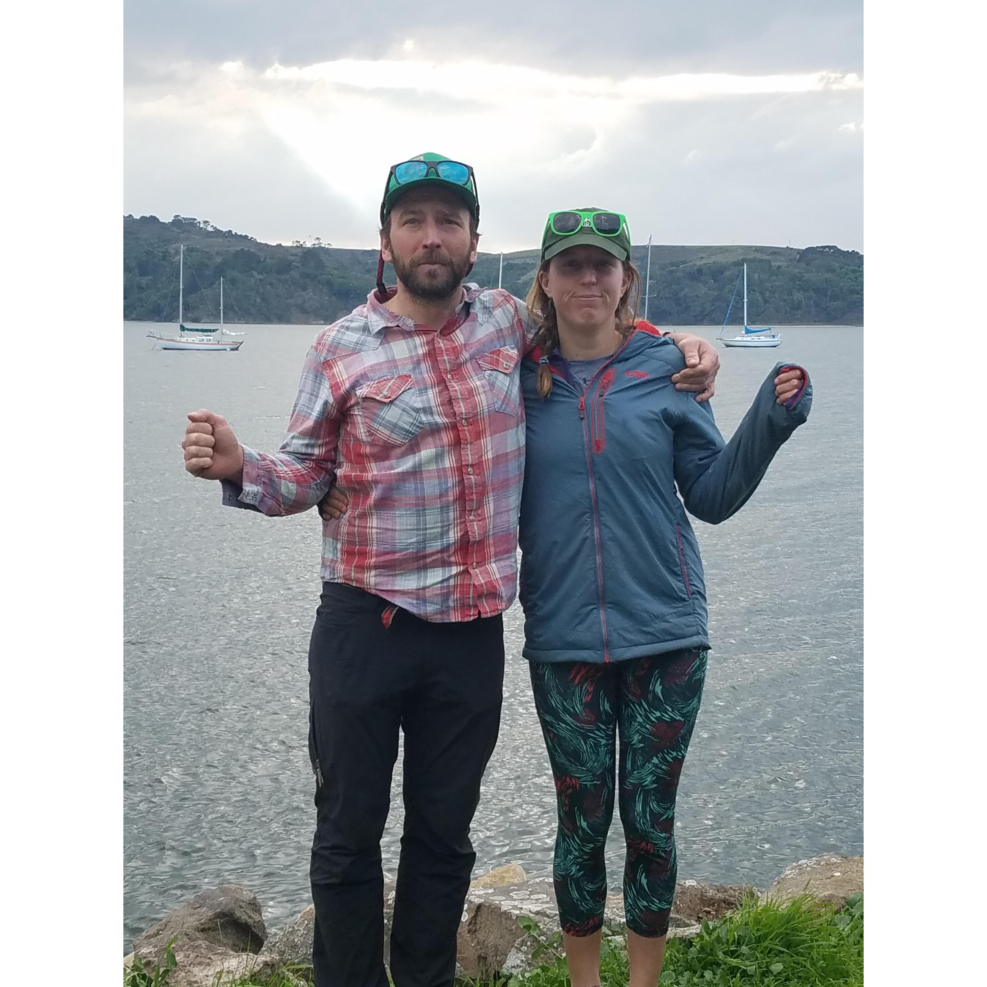 Re-enacting "American Gothic," Pt. Reyes, CA