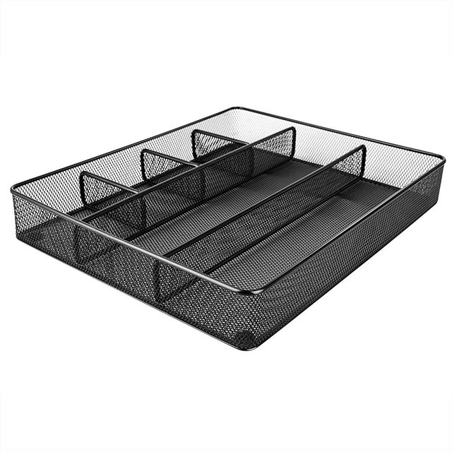 AmazonBasics Mesh Drawer Organizer, Black