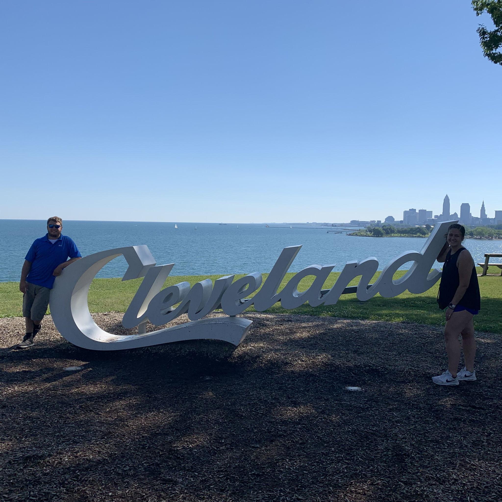 June 28, 2020. Allison's first time in Cleveland.