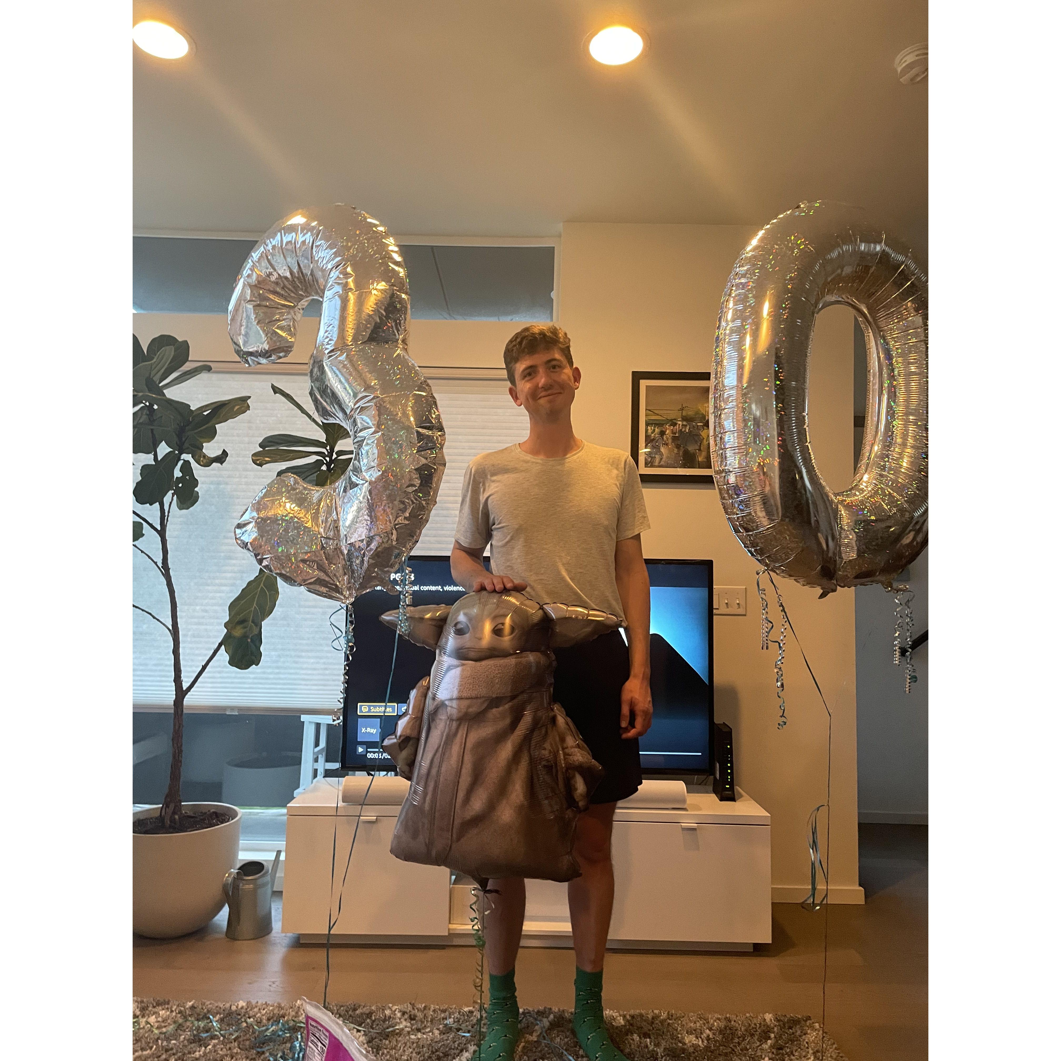 30th bday boy (& Yoda)