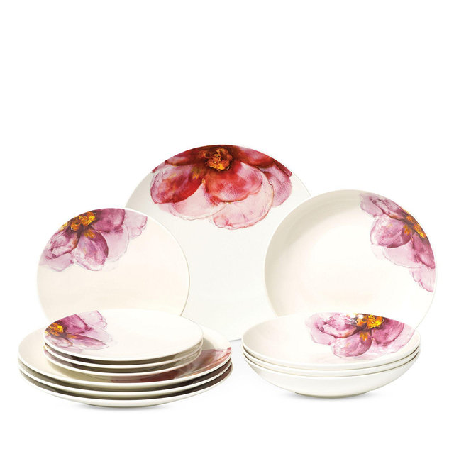 Villeroy & Boch Rose Garden 12-Piece Dinnerware Set