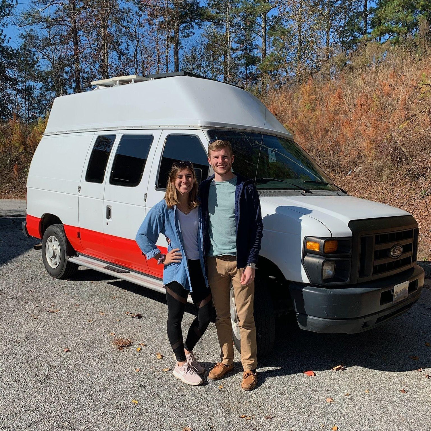 We won a van rental giveaway on Instagram and took this bad boy around the Blue Ridge Mountains
