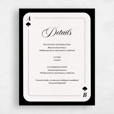 Jet Black Wedding Enclosure - Hearts
