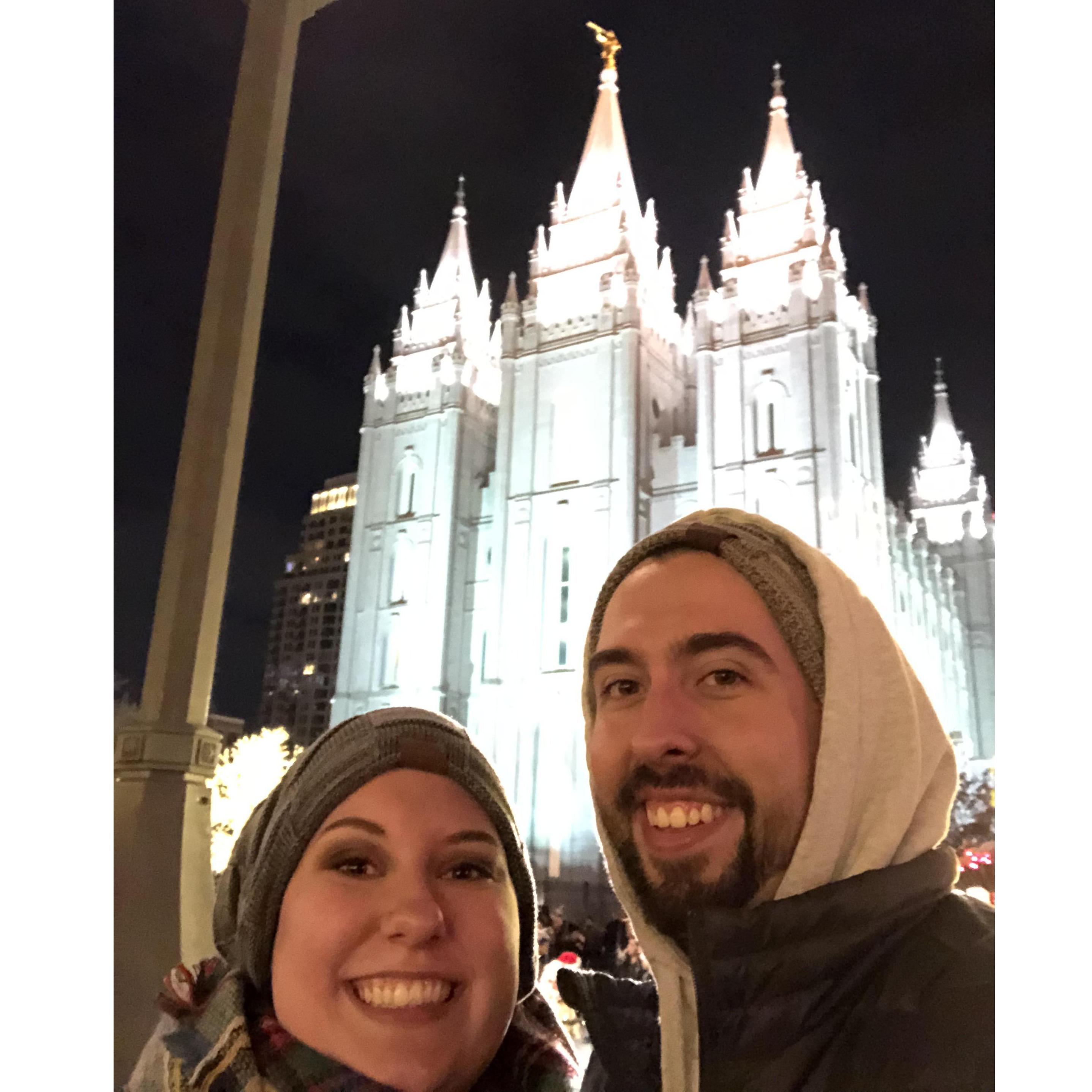 Chirstmas Lights at Temple Square