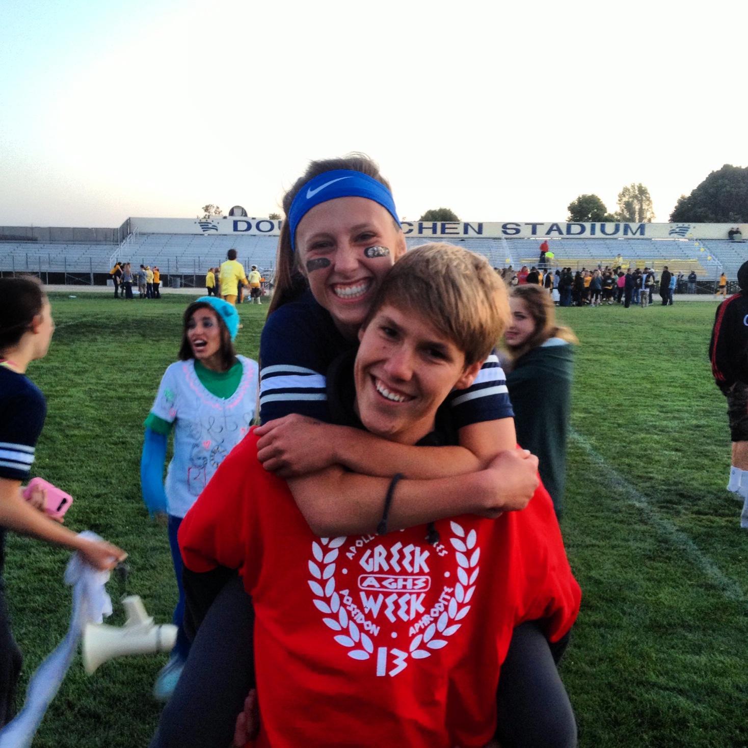 2013, Sav was the all-star powderpuff football player! I was her #1 Fan!