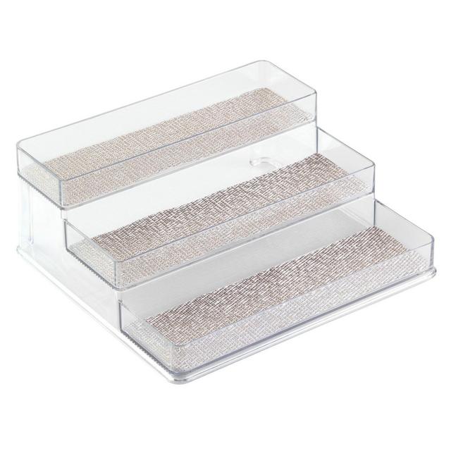 InterDesign Twillo Spice Rack 3-Tier Organizer Small Clear