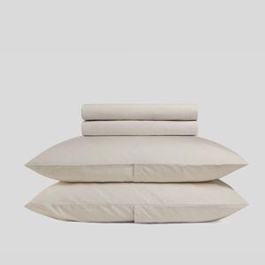 Brushed Cotton Sheet Set - Bone, Queen