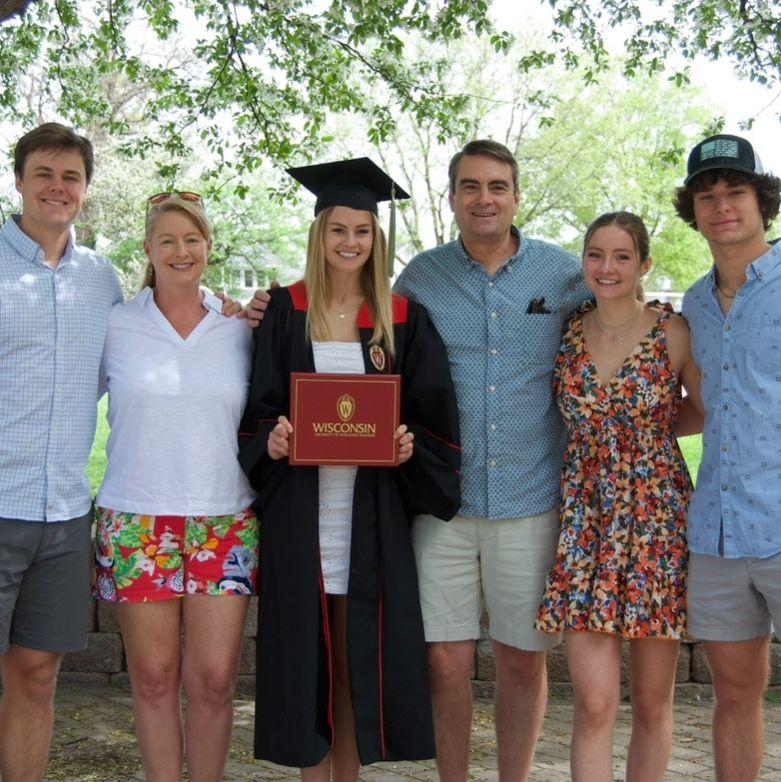 Katie's graduation from UW-Madison in 2022!