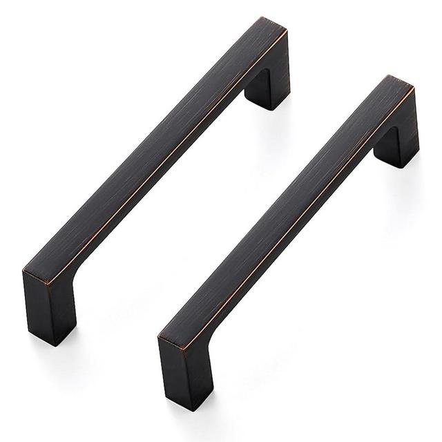 Ravinte 30 Pack Solid 4 Inch Kitchen Square Cabinet Handles Oil-Rubbed Bronze Cabinet Pulls Drawer Pulls Kitchen Cabinet Hardware Kitchen Handles