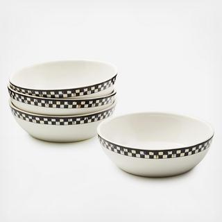 Courtly Check Everyday Stoneware Bowl, Set of 4