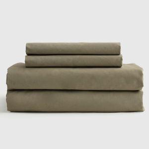 Classic Organic Percale Sheet Set in Aloe