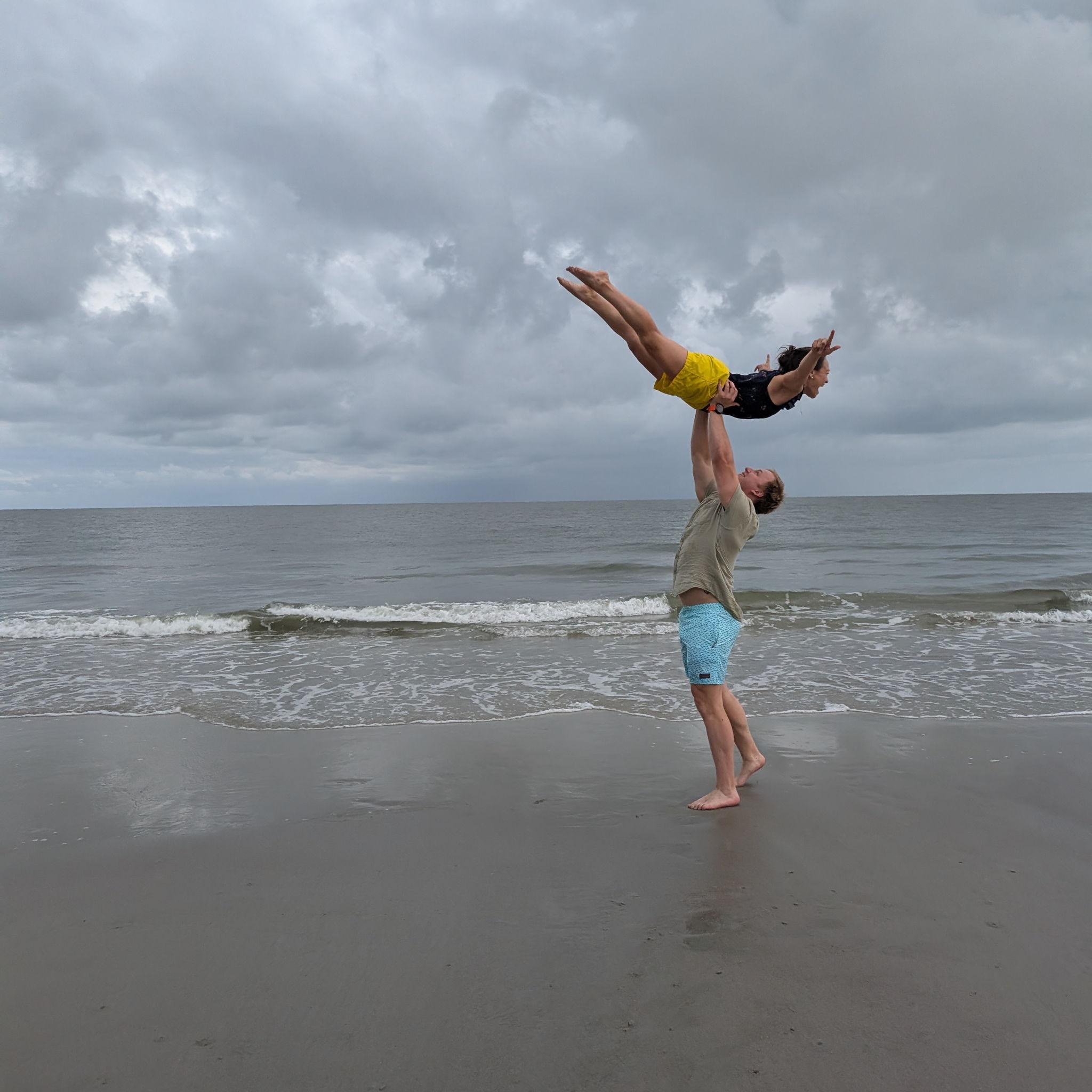 Dirty dancing attempt at the beach in SC