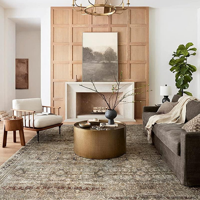 Loloi II Layla Collection LAY-03 Olive/Charcoal, Traditional 2'-6" x 12'-0" Runner Rug