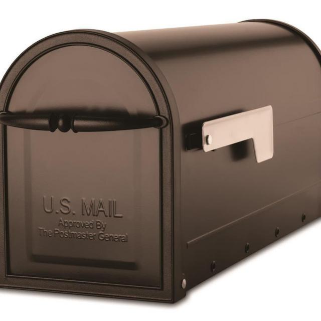 Architectural Mailboxes Post Mount Bronze Metal Standard Mailbox