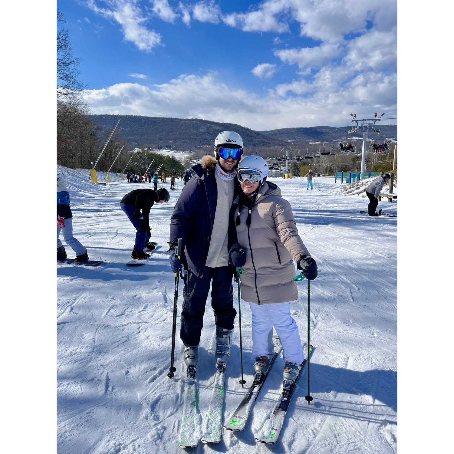 First time skiing together