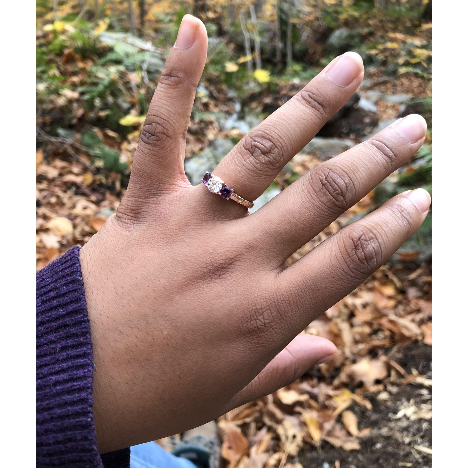 Moments after I said "yes"!