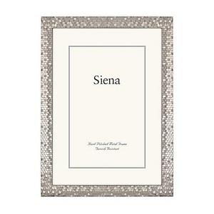 Siena Metallics 5-Inch x 7-Inch Glitter Frame in Silver