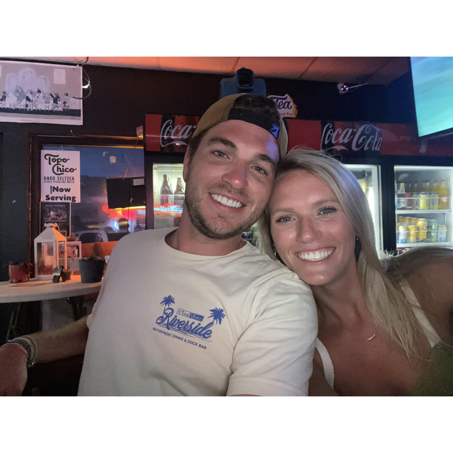 At a dive bar in Topsail Island, NC