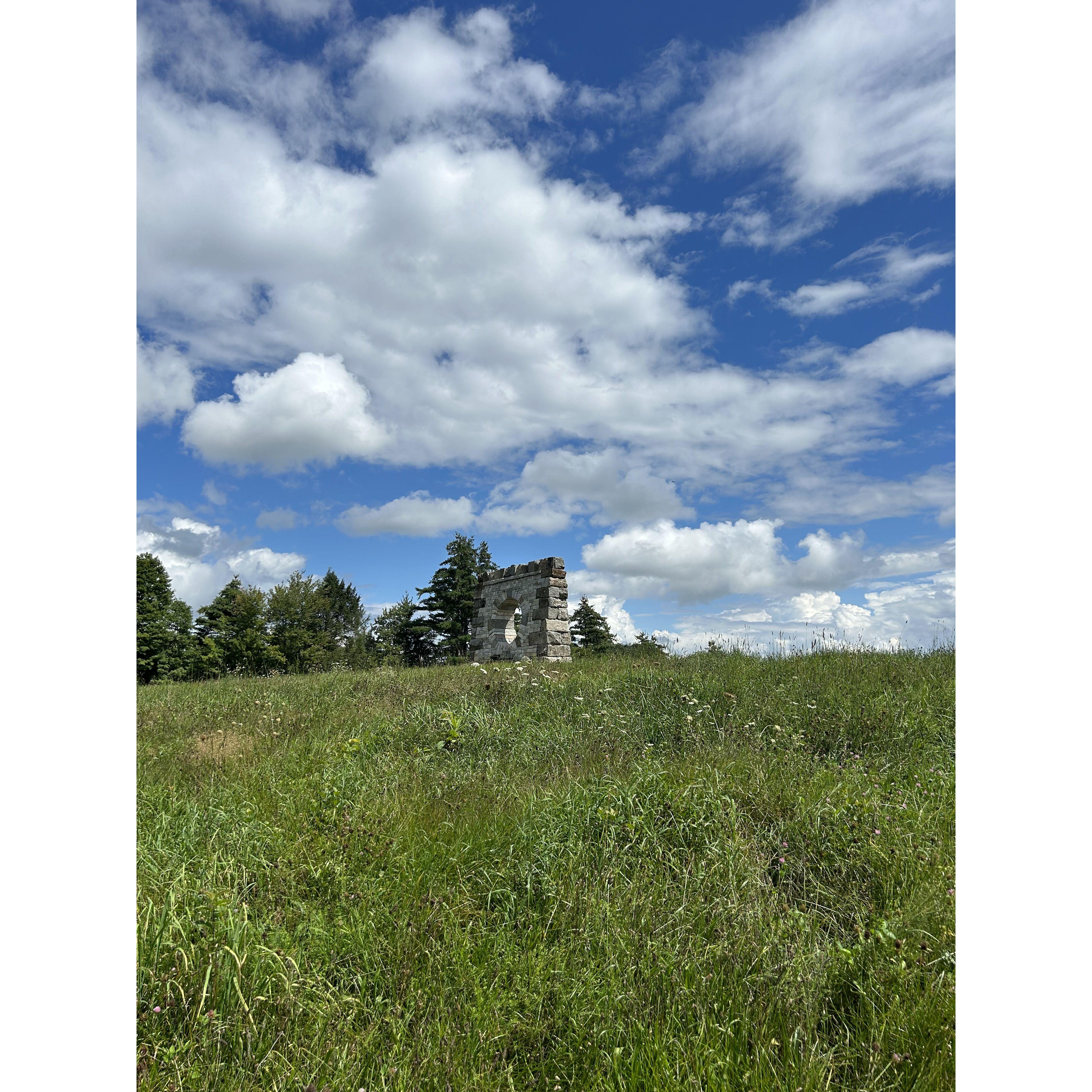 Moongate, an incredible dry stone creation at Green Mountain Orchards
