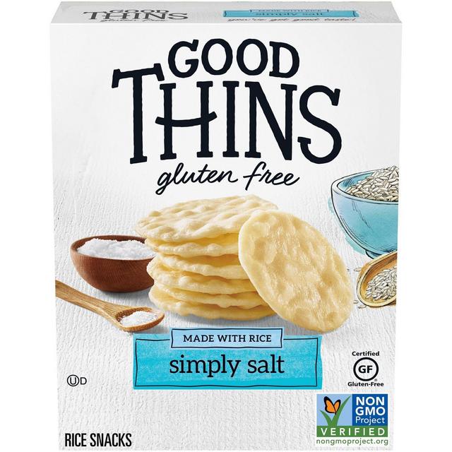 Good Thins Simply Salt Rice Snacks Gluten Free Crackers - 3.5oz