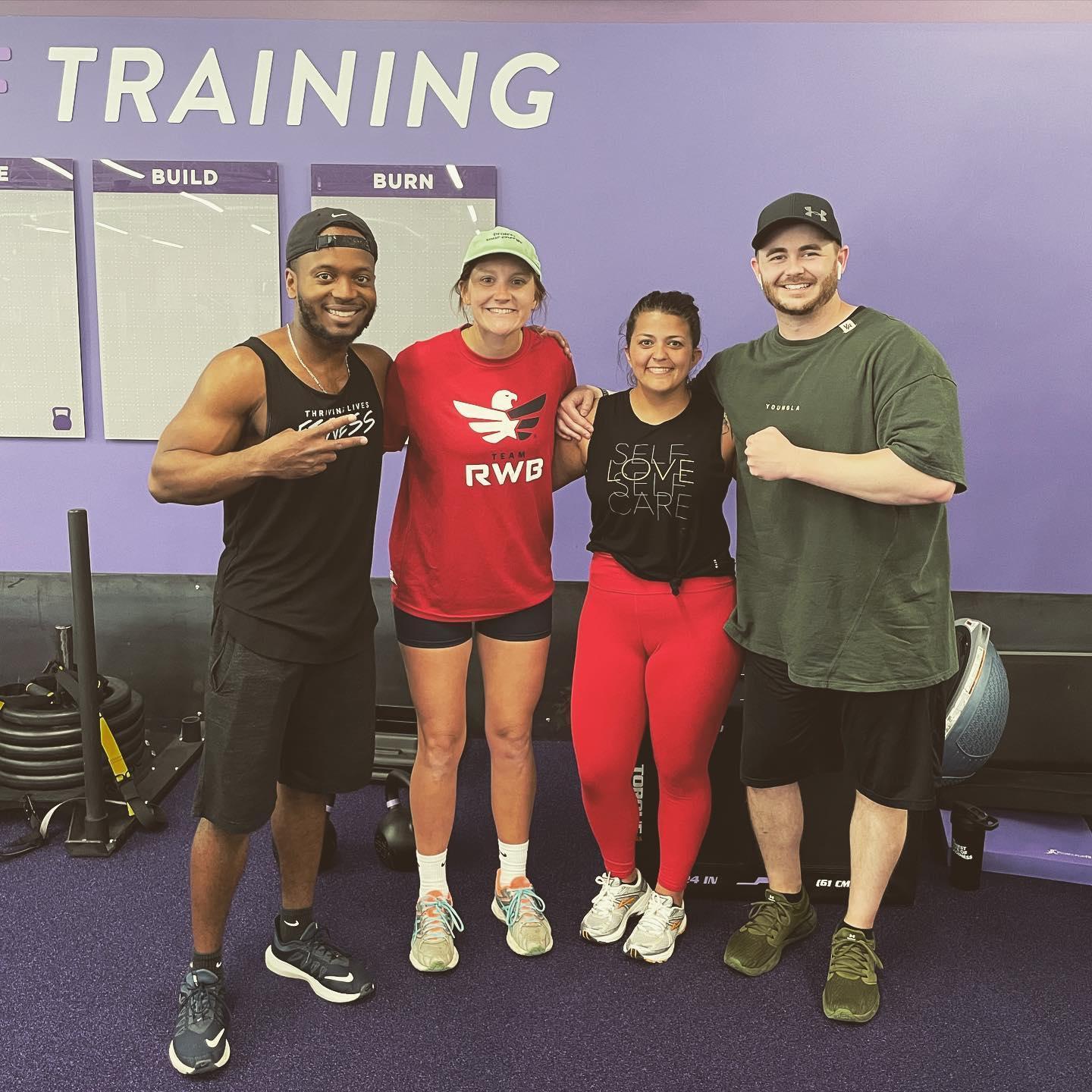 Doing what we love with people that we love. Hitting the gym!