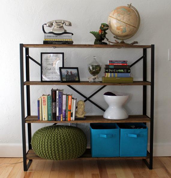 Reclaimed Wood Bookcase - "The Saunders"