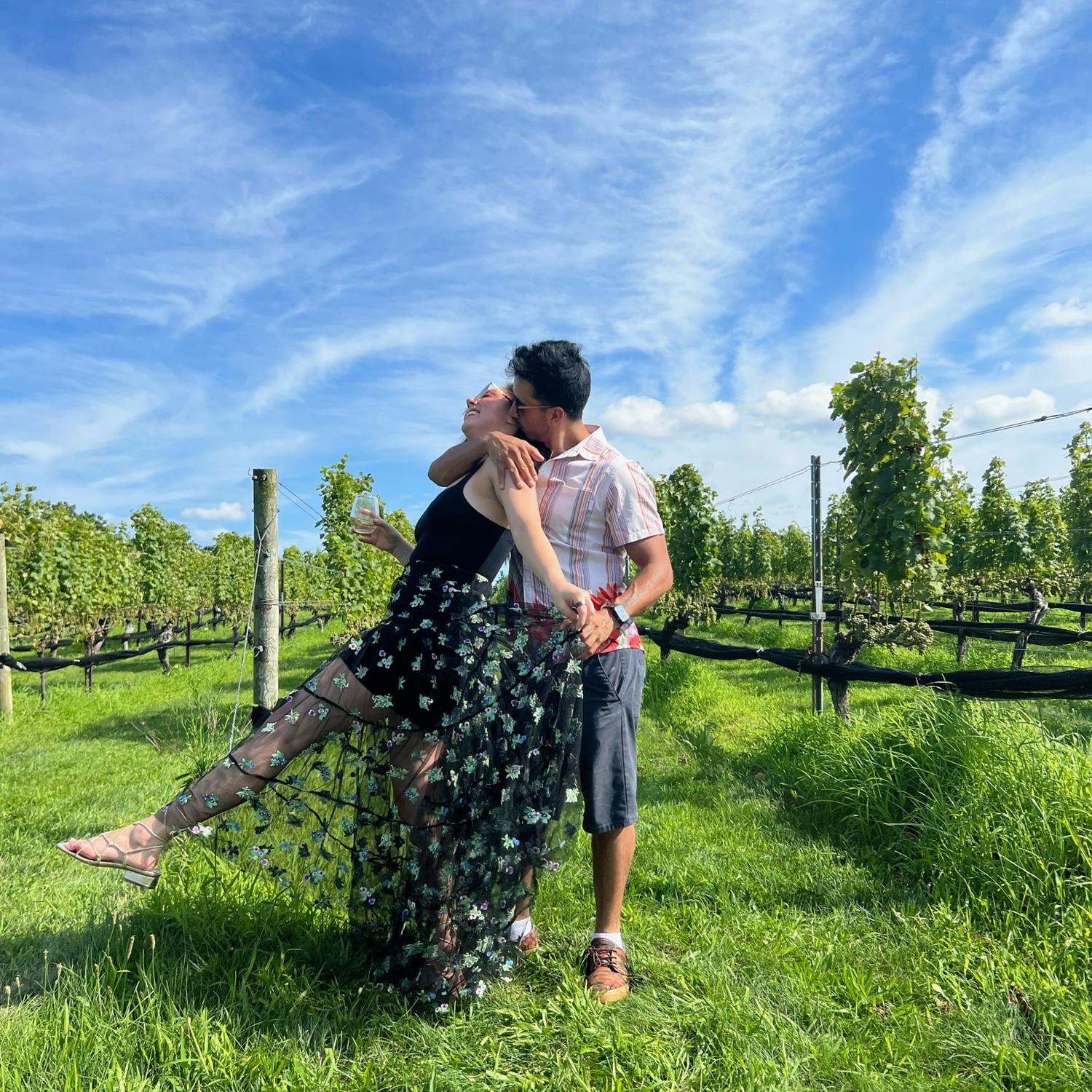 Enjoying Long Island wineries!