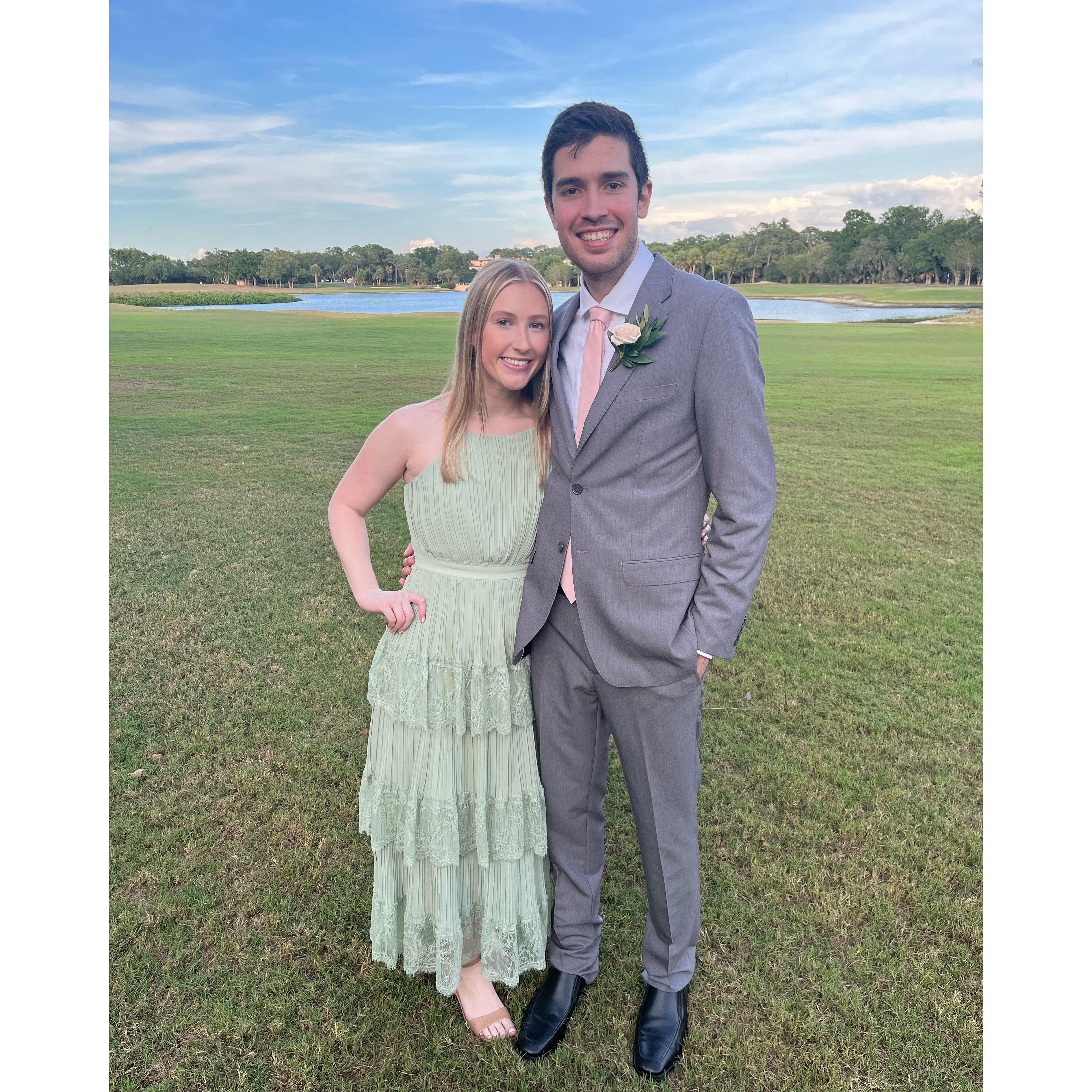 The first (of many) weddings we attended together!