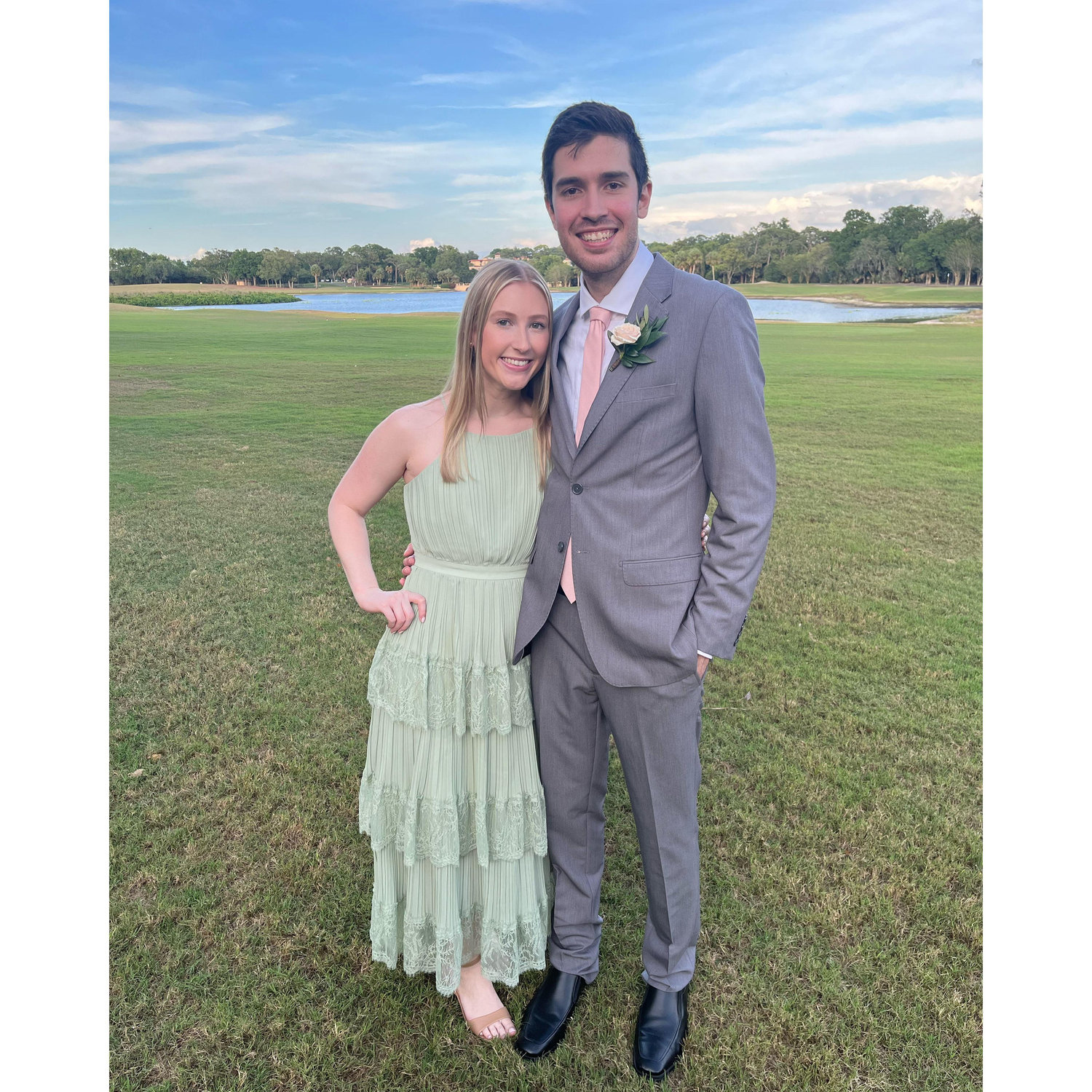 The first (of many) weddings we attended together!