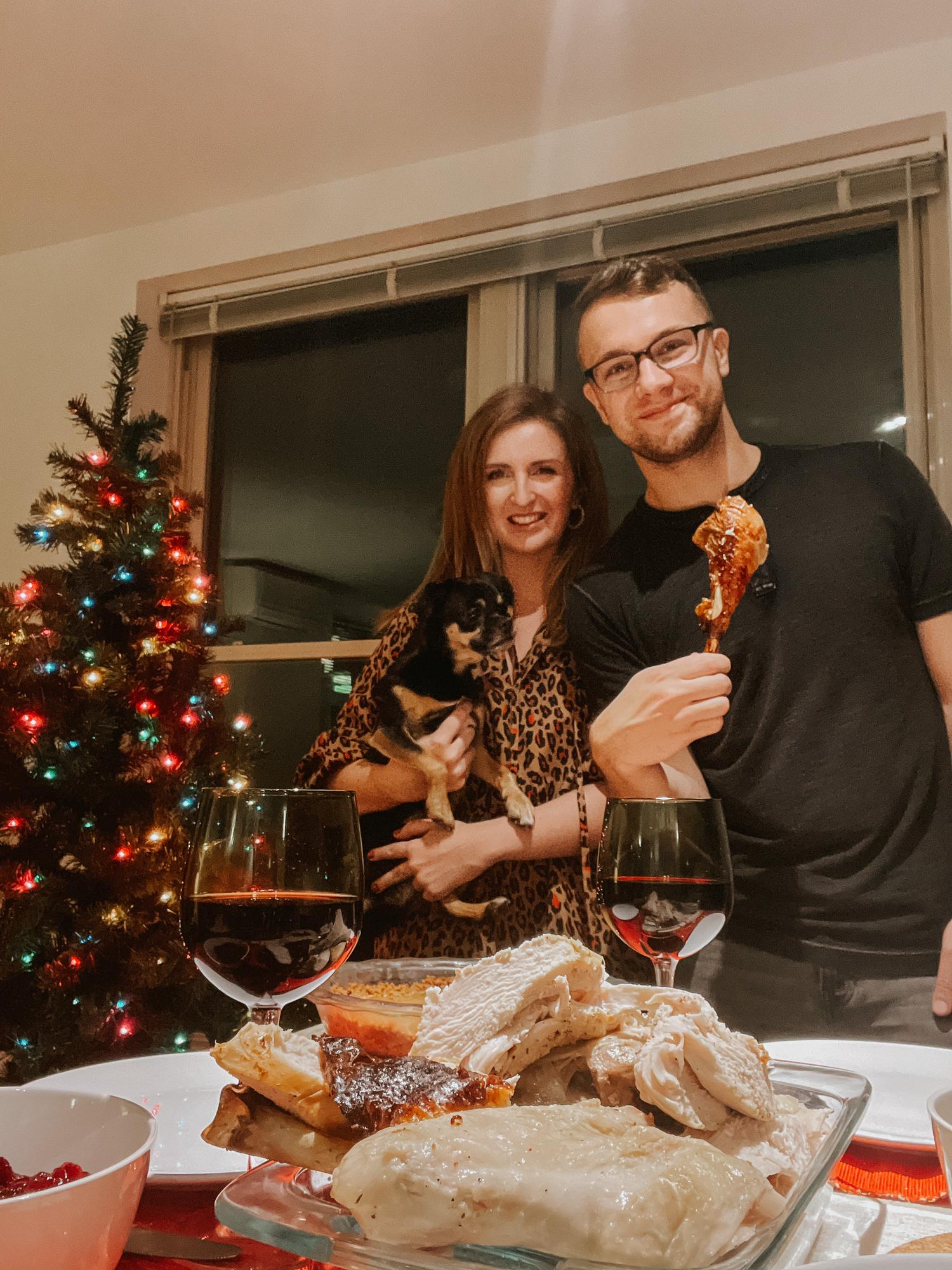 We loved making Thanksgiving dinner together, 2020