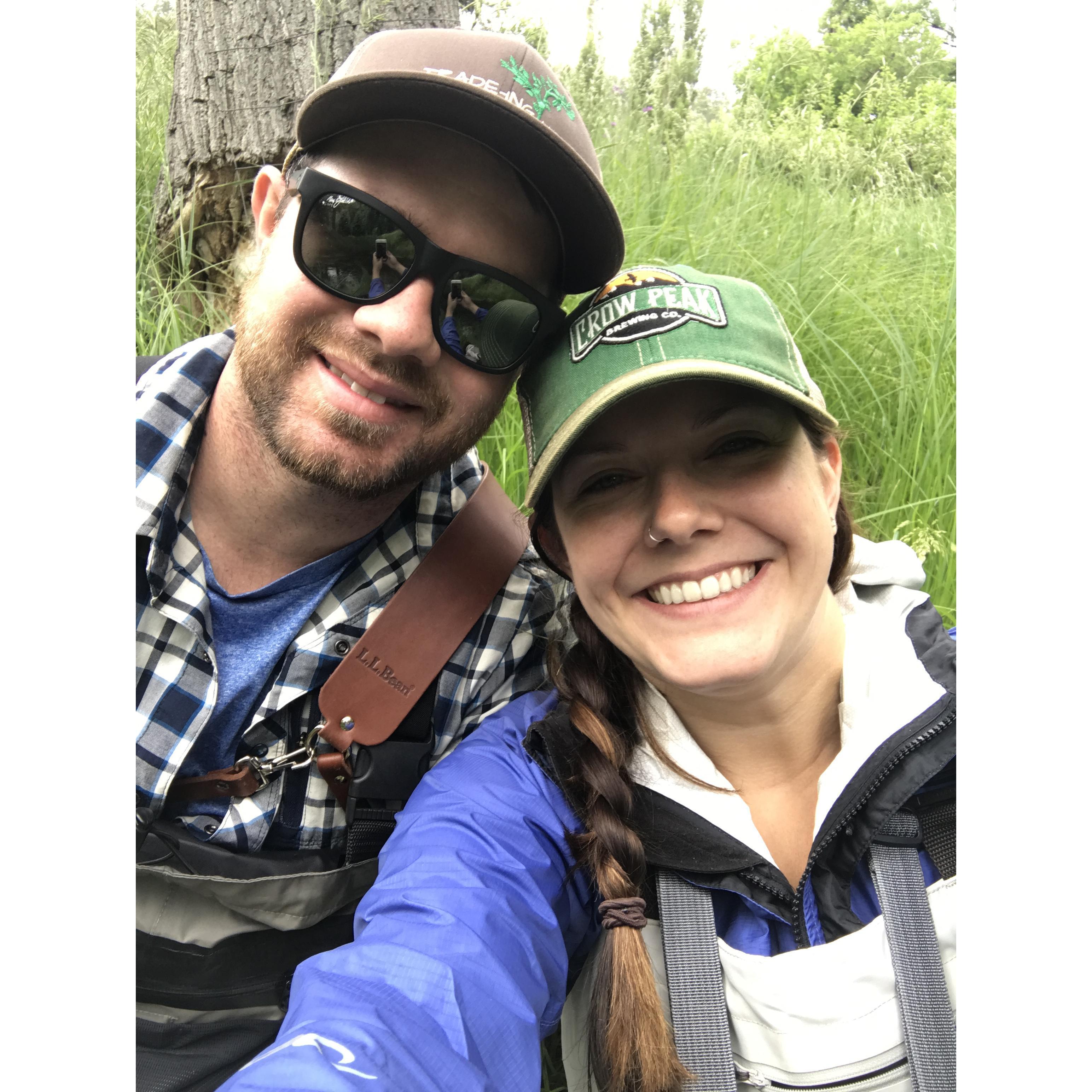 Fishing at Sand Creek! One of our favorite things to do together!